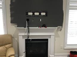 tv wall mount installation with wire