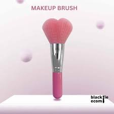 heart shape powder pink makeup brush