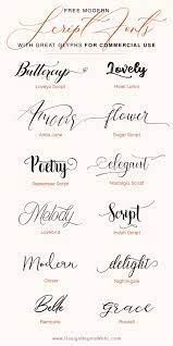 modern script fonts with stylish glyphs
