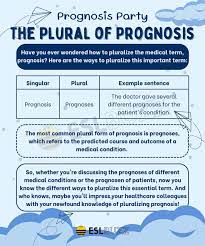 plural of prognosis understanding the