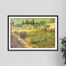 Vincent Van Gogh Flowering Garden With