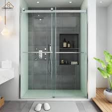 Frameless Double Sliding Shower Door