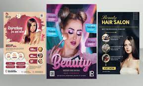 hair salon spa mage makeup flyer