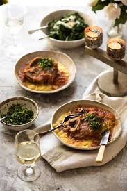 Osso buco literally translates to bone hole referring to the marrow filled leg bones used in the eponymous dish. Osso Buco Recipetin Eats