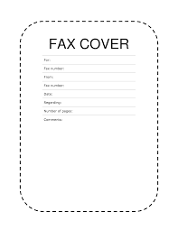 Free Fax Cover Sheet Template Format Example Pdf Printable Fax