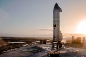 Starship sn10 standing at the launchpad at spacex's boca chica test site. Tzzwaq8i6bpdxm