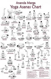 Ananda Marga Yoga Asanas Chart Poster