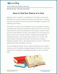 We learn about things through television, movies, magazines, and newspapers. How To Find The Theme Of A Text Grade 4 Children S Story K5 Learning