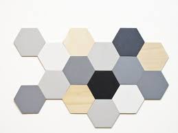 Buy Hexagon Wood Wall Tiles Bedroom
