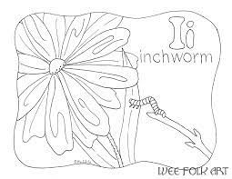 This site contains information about inchworm coloring page. Nature Alphabet Coloring Page Letter I Homeschool Companion