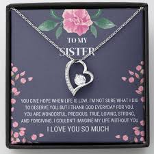 sister birthday friendship necklace