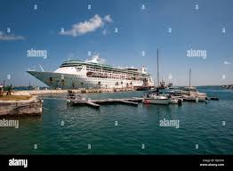 a royal caribbean cruise ship is docked