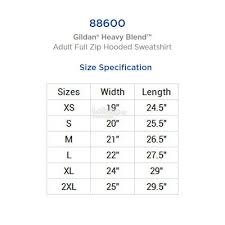 Gildan Heavy Blend Adult Full Zip Hooded Sweatshirt 88600