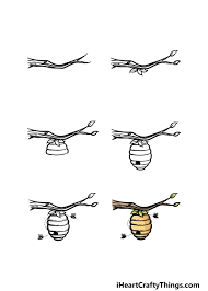 beehive drawing how to draw a beehive