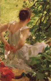 anders zorn woman dressing painting