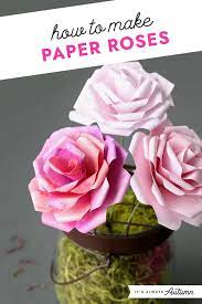 paper roses free template