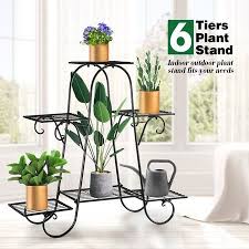 6 tier metal plant stand flower plant