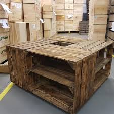 To make a statement, dress up a centerpiece bowl or decorative tray according to the seasons—faux botanicals in the spring, fruit in the summer, decorative filler in the fall and candles in the cooler months. Apple Crate Coffee Table Wine Boxes Etc