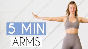 5 min toned arms workout no equipment