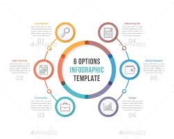 Six Options Infographics Template Psd Vector Eps Ai