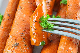 smoked carrots with honey glaze