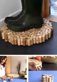 easy diy recycled cork floor mats