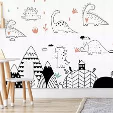 dinosaur wall art stickers for kids