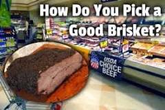 What does brisket look like in the grocery store?