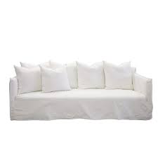 como linen white 3 seater sofa cover