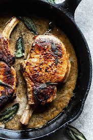 pan seared pork chops with apple cider
