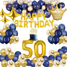50th happy birthday party decorations