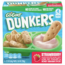 gurt dunkers strawberry low fat yogurt