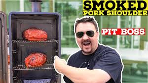 slow smoked pork shoulder using pit