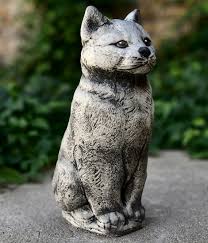 Large Standing Cat Cement Cat Sculpture