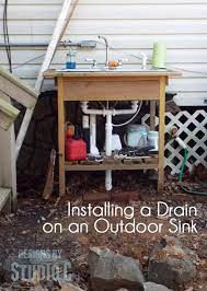 Install A Drain On An Outdoor Sink