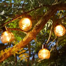 smart garden boule solar string lights