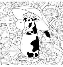 Click here and download the adult coloring page with cow graphic · window, mac, linux · last updated 2021 · commercial licence included Adult Coloring Cow Vector Images Over 140