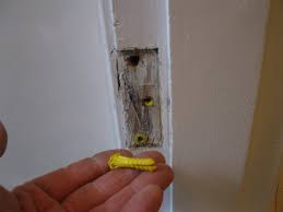 how to fix door ripped off hinges