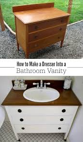 The easiest option would be to repurpose an existing furniture piece or even something completely different, not meant to be used in this way at all. How To Make A Dresser Into A Vanity Tutorial An Oregon Cottage