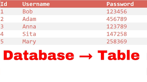 displaying database data in html tables