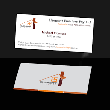 Making a business card is easy with brandcrowd your business card is a key element for a powerful brand. Modern Professional Construction Business Card Design For Element Builders By Shamima Akter Design 15755406