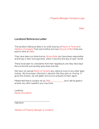 Gratis Landlord Reference Letter