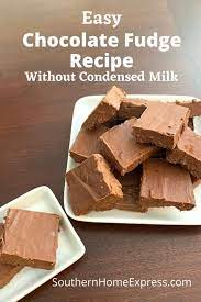 easy chocolate fudge recipe without