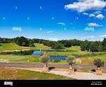 Wendelinus Golfpark, golf course, St. Wendel in Saarland. A ...