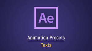 After Effects Text Animation Presets Preview Gallery