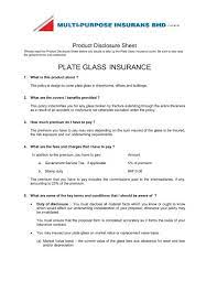 Plate Glass Insurance Multi Purpose