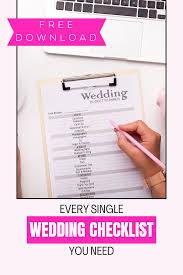 wedding checklist your end all be all