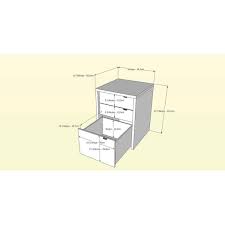 chrono white 3 drawer filing cabinet