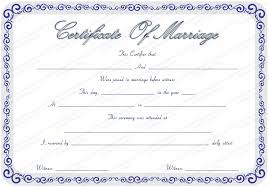 Free Marriage Certificate Template Microsoft Word Eavdti