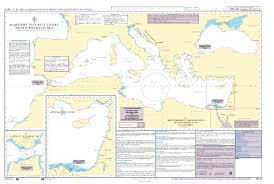 Admiralty Maritime Security Planning Chart Q6110 Mediterranean Sea